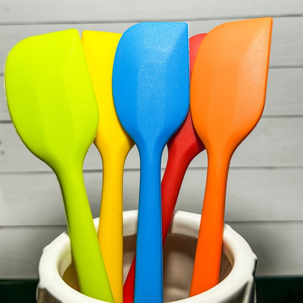 SET OF 5 Silicone  Colorful Spatulas